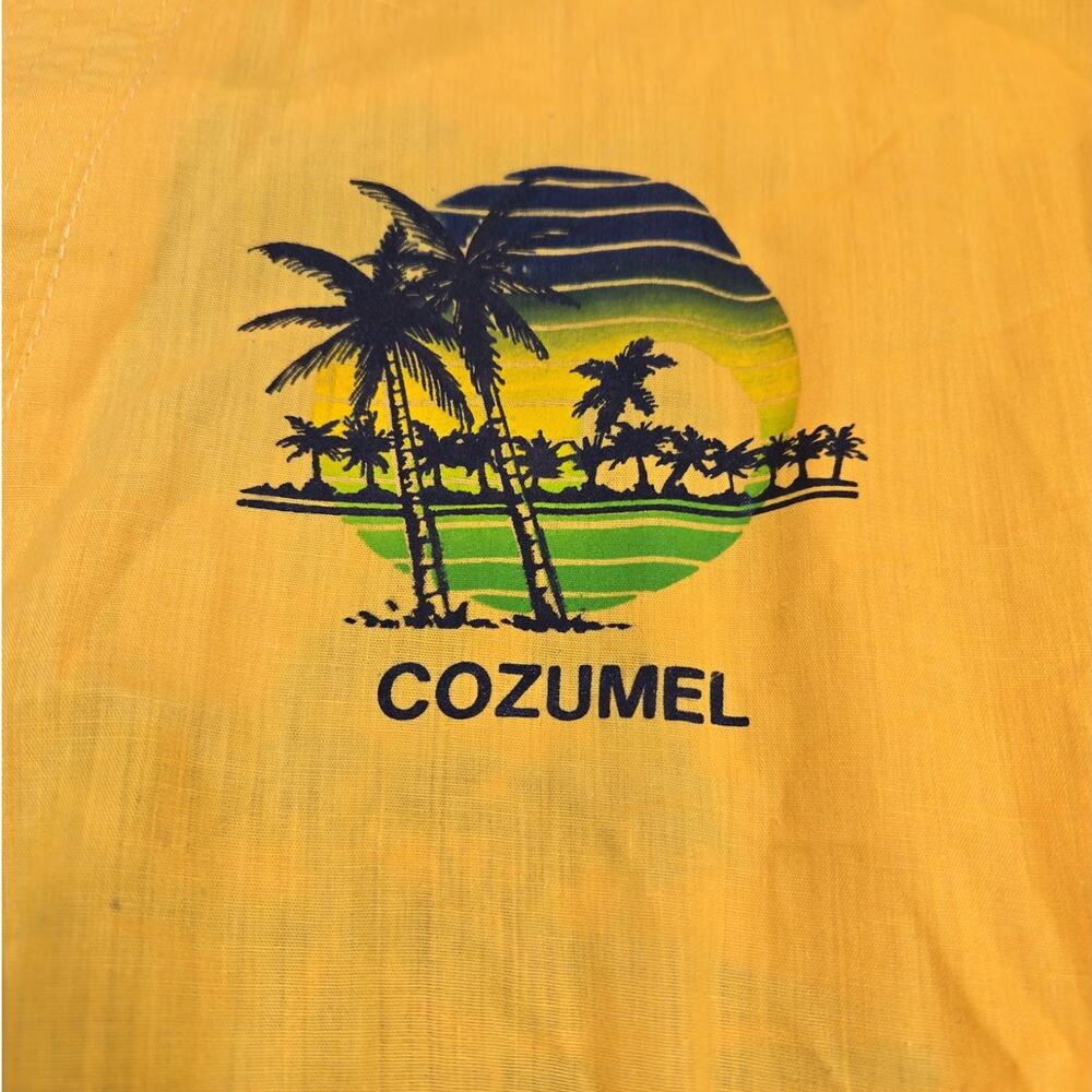 Vintage Cozumel Mexico Vacation Shirt | Size 42 (Large) - Picture 3 of 8